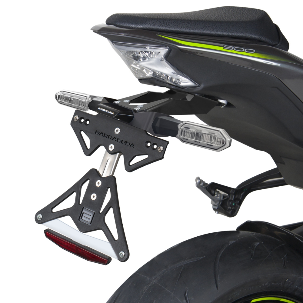Стойка за номер за оригинални мигачи BARRACUDA за KAWASAKI Z900